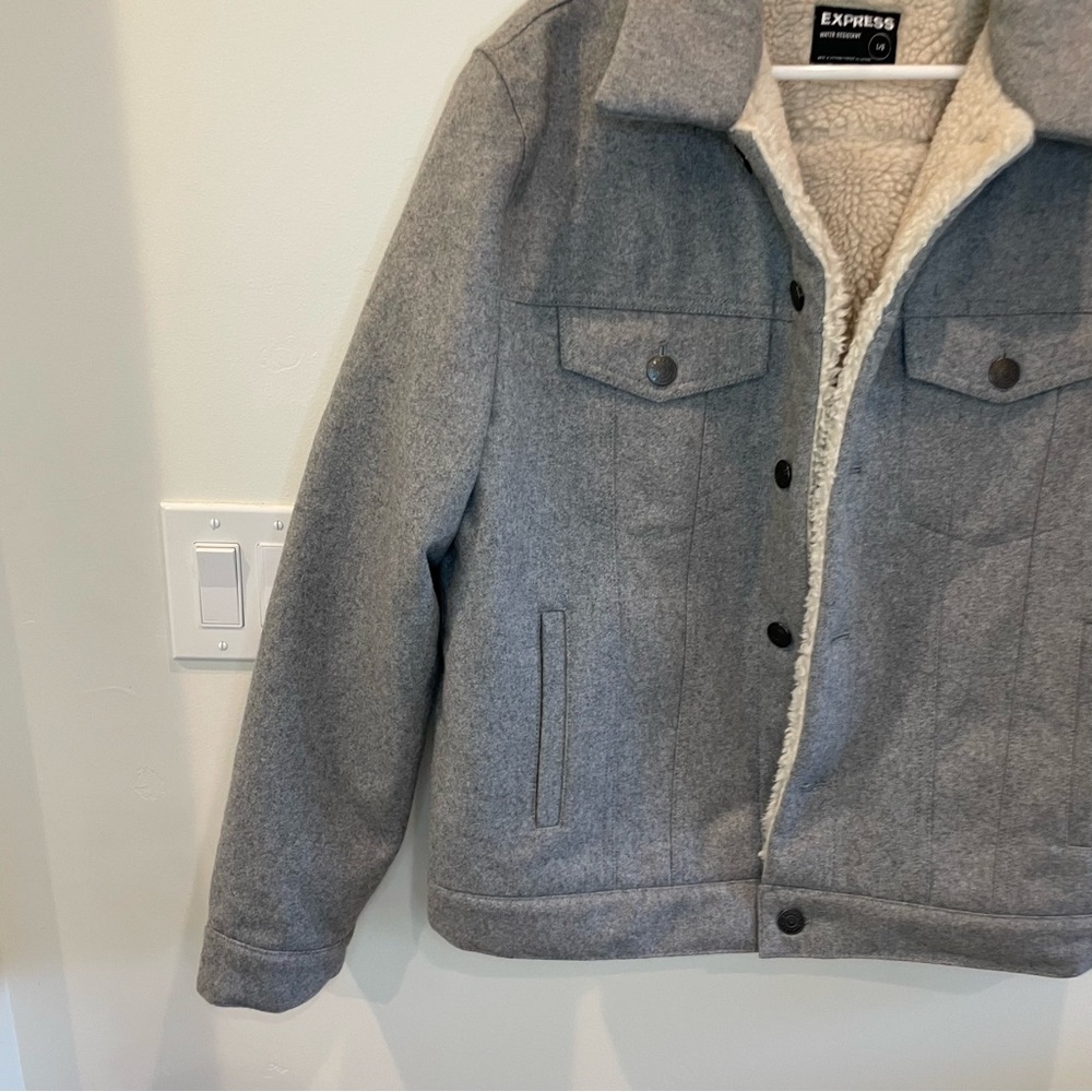 Express Gray Lightweight Jacket Size L - image 5